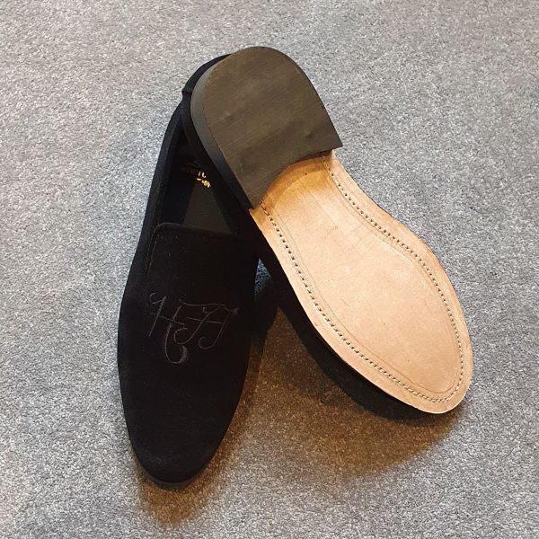 Custom monogram loafers top
