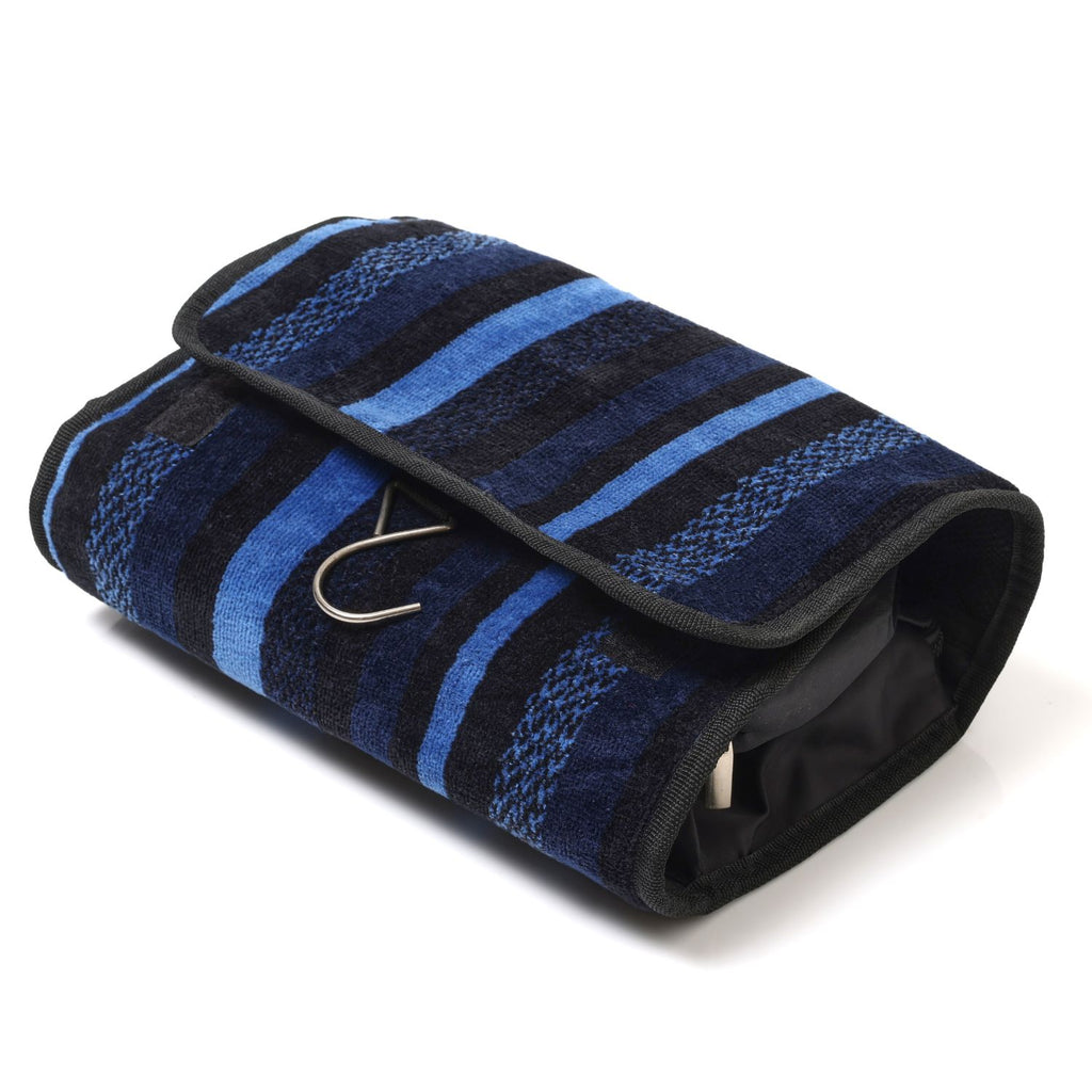 Mens Salcombe blue striped Wash Bag