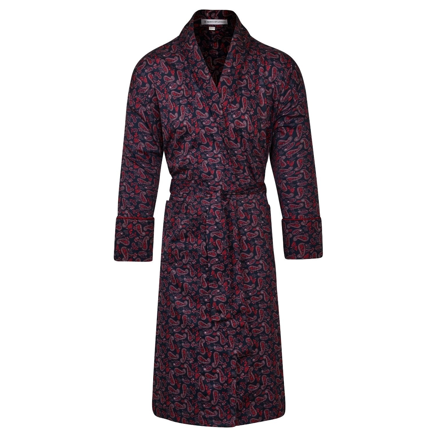 Lightweight Men's Dressing Gown front - Berkley | Bown of London