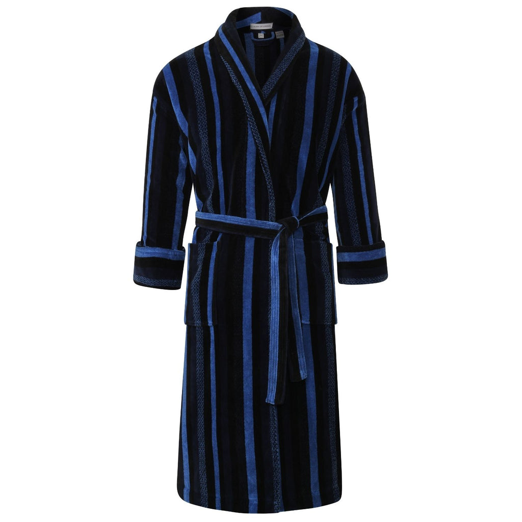 Men's Dressing Gown front - Salcombe | Bown of London
