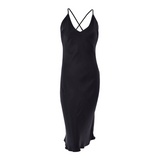 Women's Silk Nightgown - Black