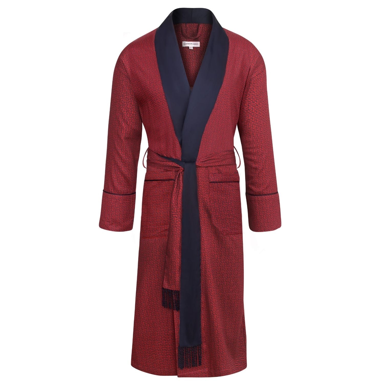 Red Lightweight Dressing Gown - The Cambridge Bathrobe