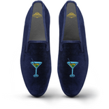 Men's Velvet Loafer/Slipper Shoe - Martini Time
