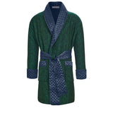 Russborough Short Smoking Jacket in Green