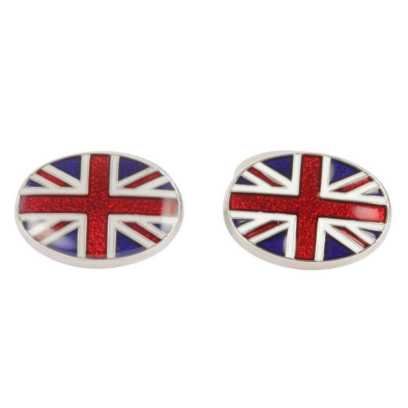 Union Jack British Made Cufflinks Pattern