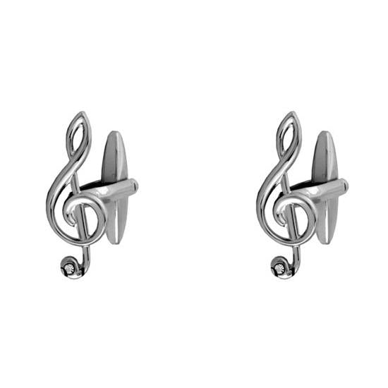 Call the Tune Treble Clef Cufflinks Bown of London