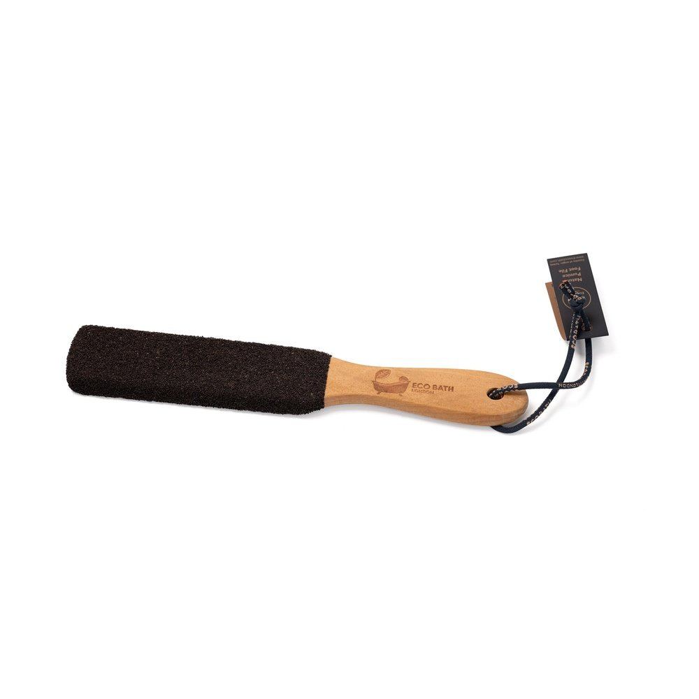 Eco Bath Foot File - Curved Black Pumice Label
