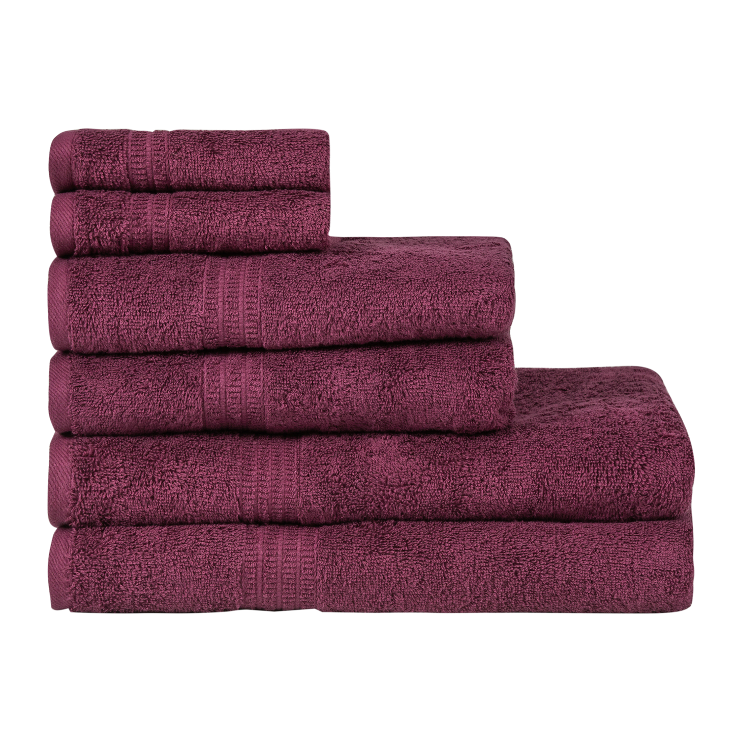 Organic Towel Sets Plum Purple