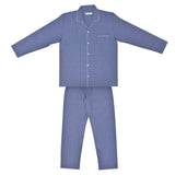 Ladies Pyjamas Brushed Cotton Blue - Capri