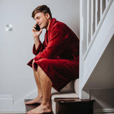Men's Dressing Gown - Baron Burgundy