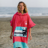 Wave Style Poncho PINK WAVE