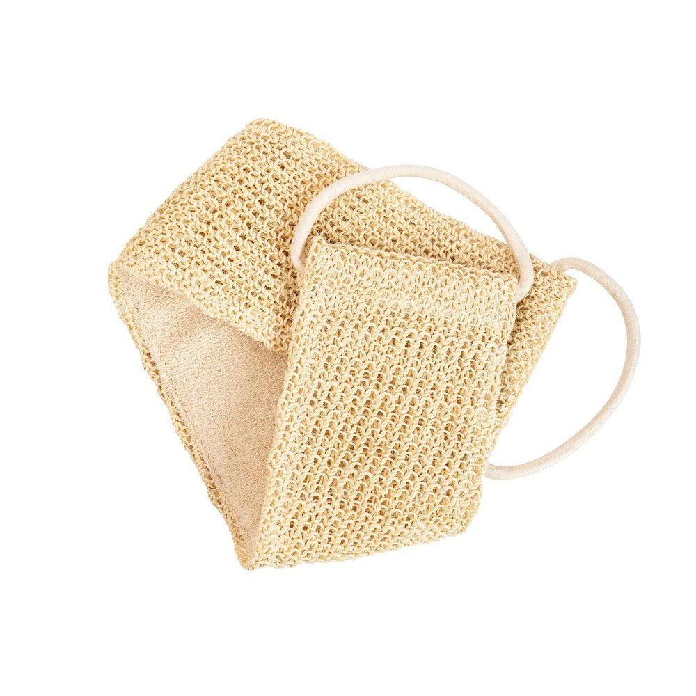 Eco Bath Natural Sisal & Cotton Back Strap Folded