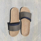 Mens Beach Sliders | Navy Check