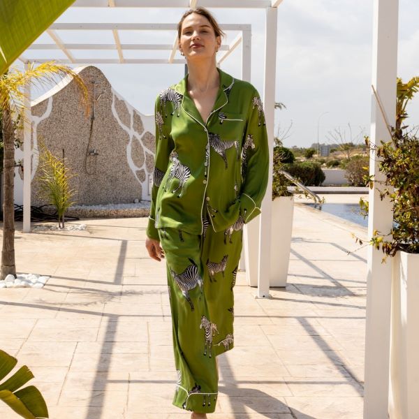 The World of Luxury Vegan Silk Bown Pyjamas