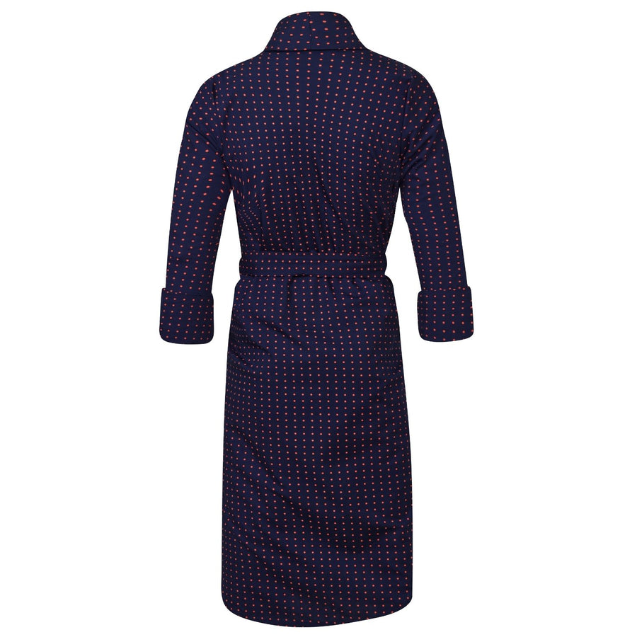 Lightweight Men's Dressing Gown back - Pacific | Bown of London
