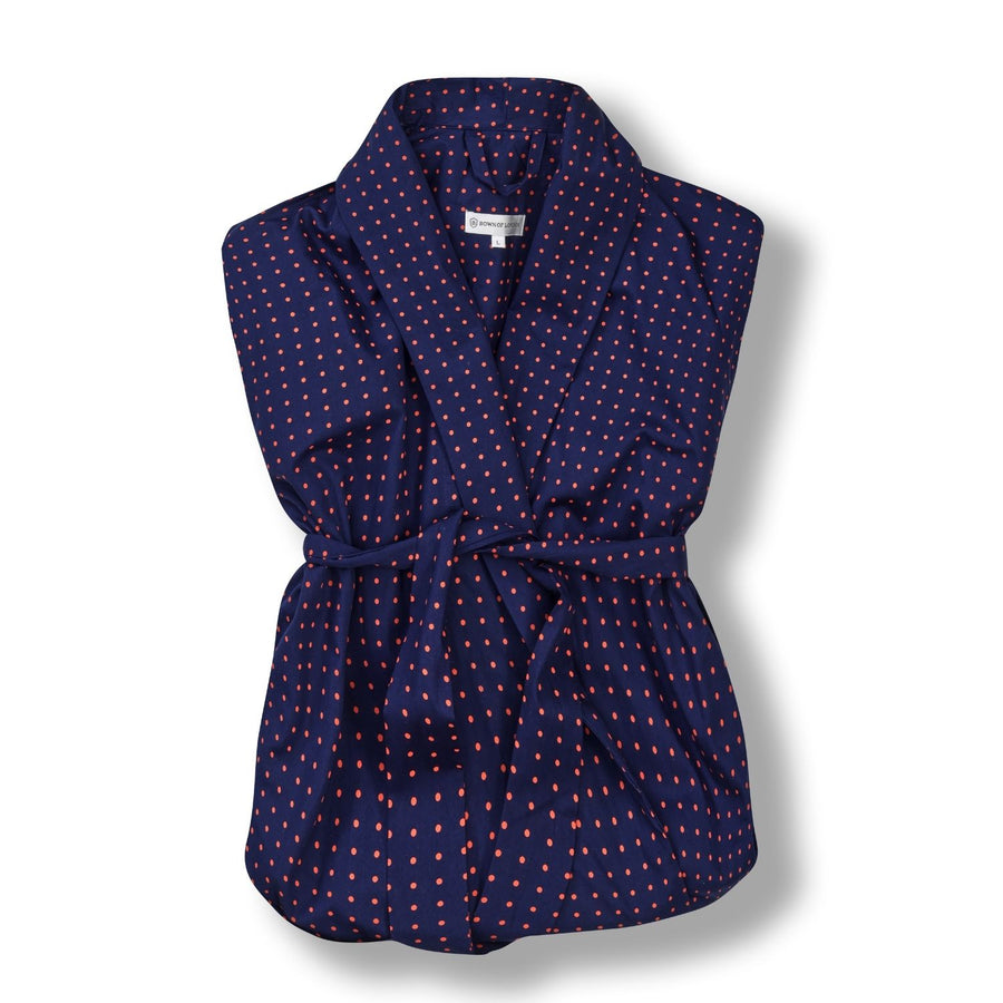 Lightweight Men's Dressing Gown folded - Pacific | Bown of London