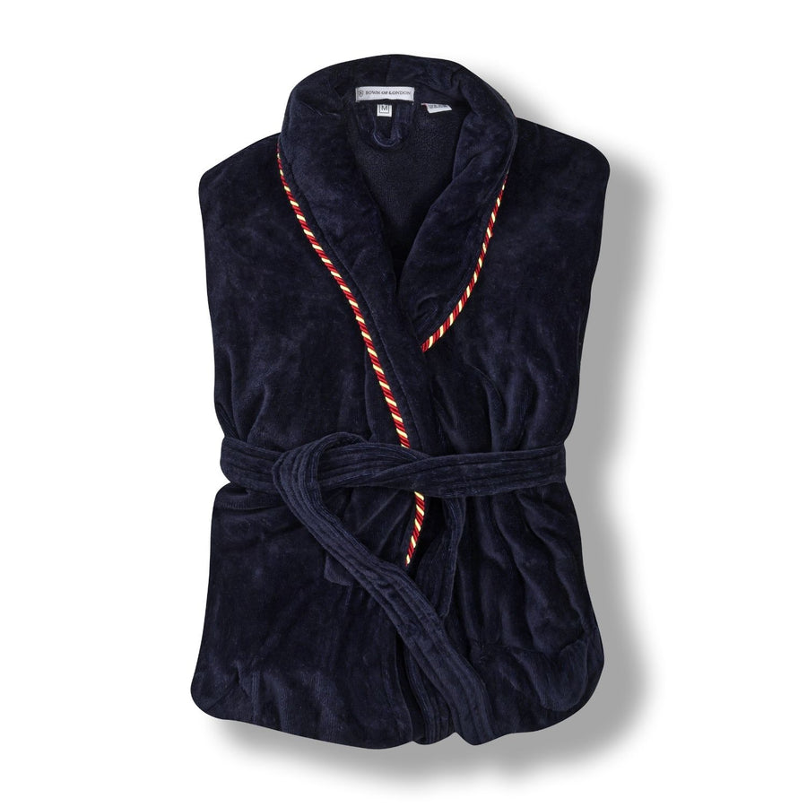 Men's dressing gown folded - Earl Navy | Bown of London