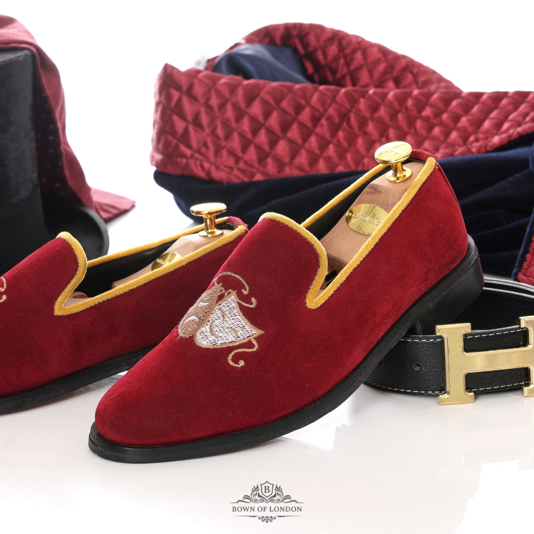 Men's Velvet Slippers | Bown of London