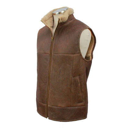 Harvey Men's Gilet Chocolate Forest - View 2 - Bown of London