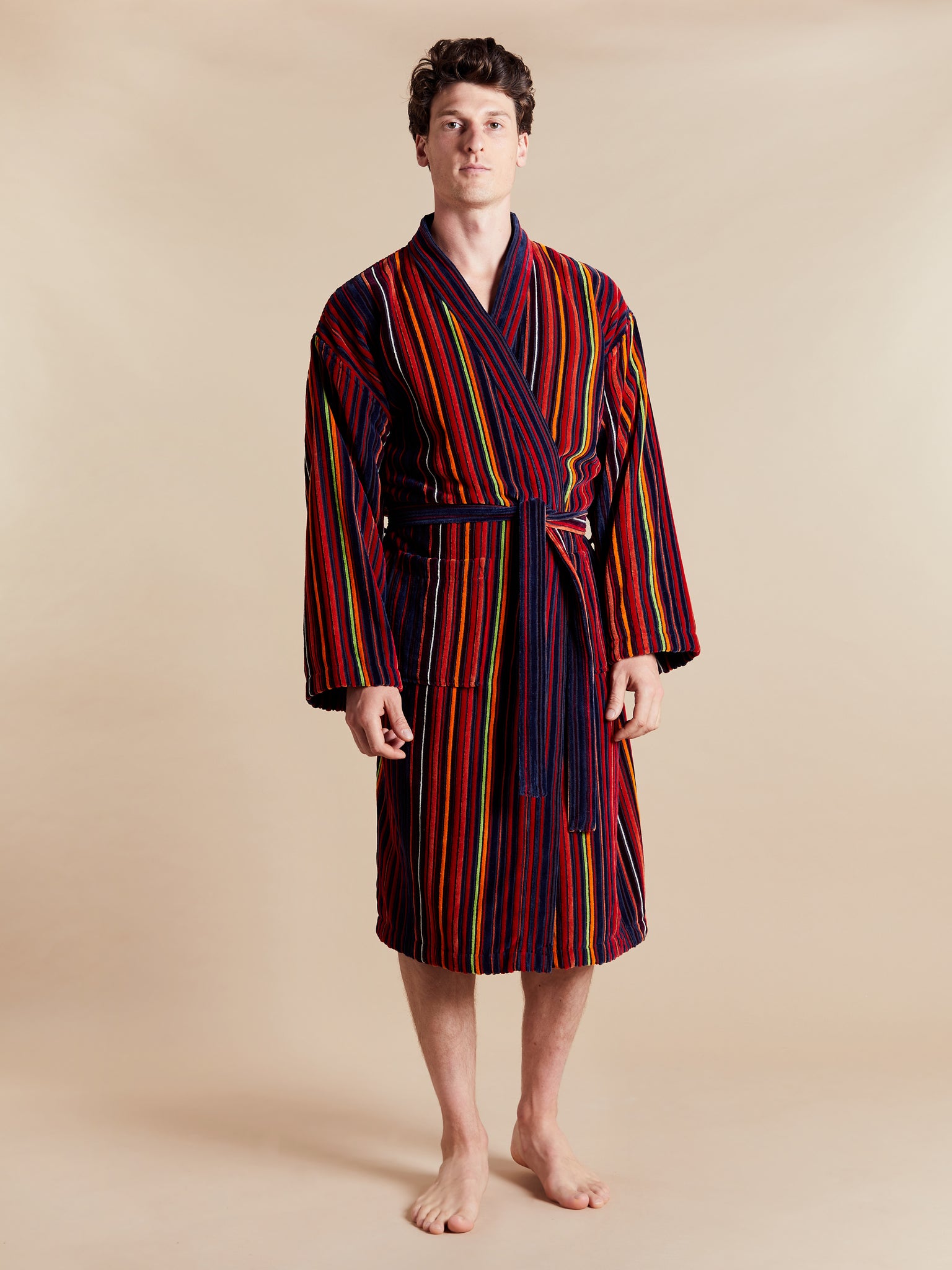 Men's Dressing Gown, Multicolour