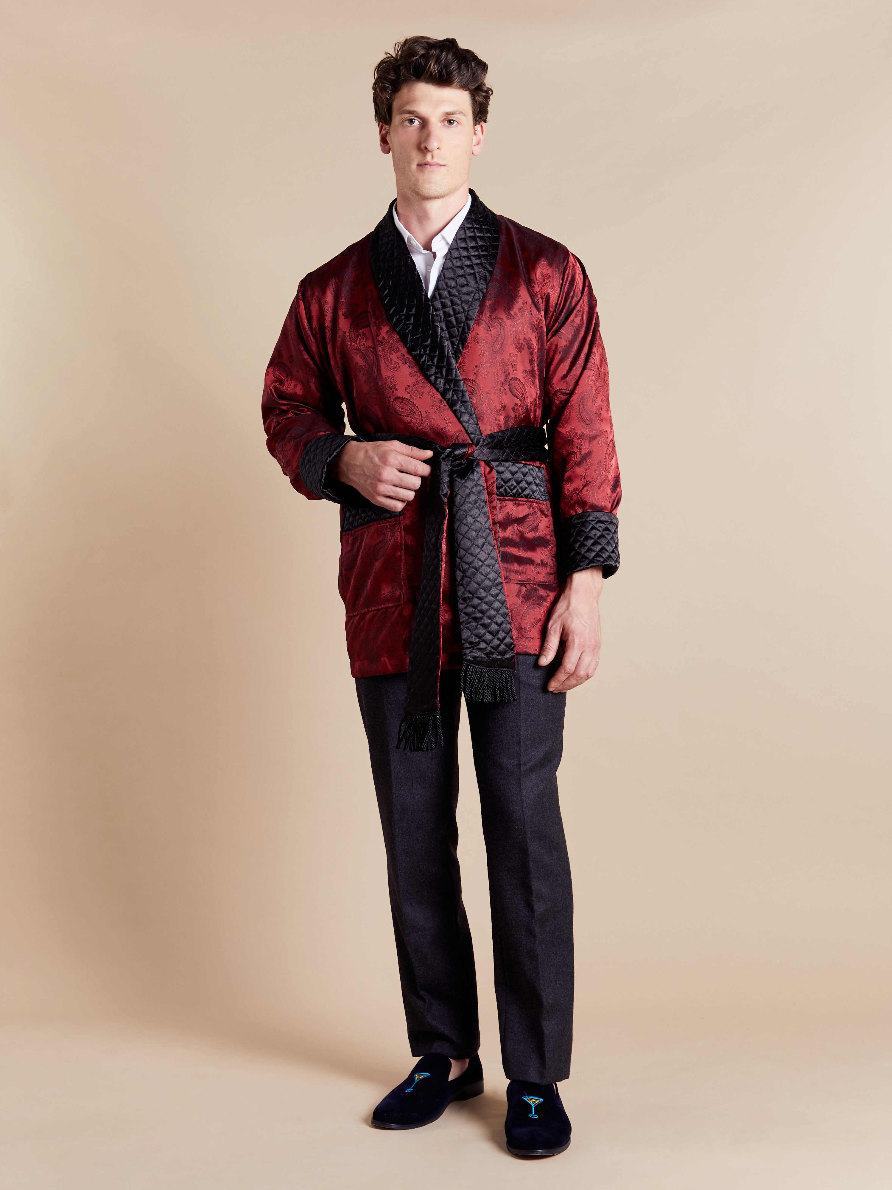 Mens smokers jacket discount