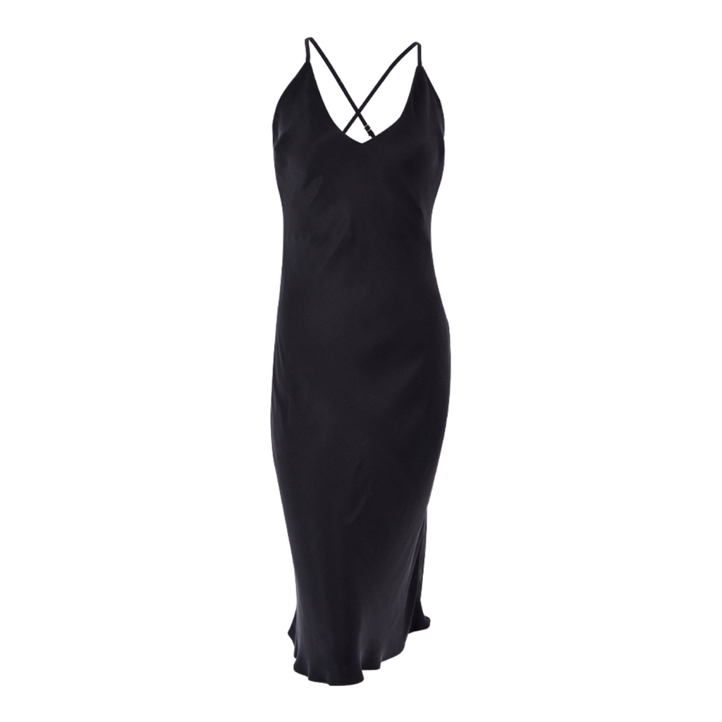 Women's Silk Nightgown - Black