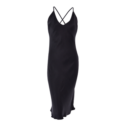 Women's Silk Nightgown - Black - Bown of London