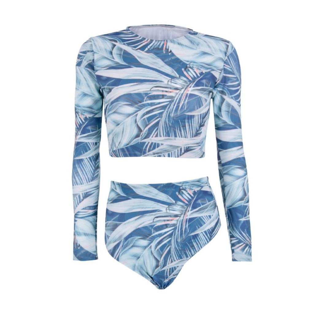 Silver Botanical 2-piece Swimsuit