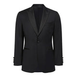 Made to measure Men's Single Breasted Black Tuxedo Suit