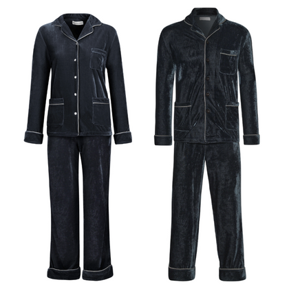 His & Hers Velvet Pyjama Bundle - Aphrodite/Zeus - Bown of London