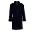 bown of london Rockefeller Luxury Cotton Short Velvet Smoking Jacket in Navy Size *