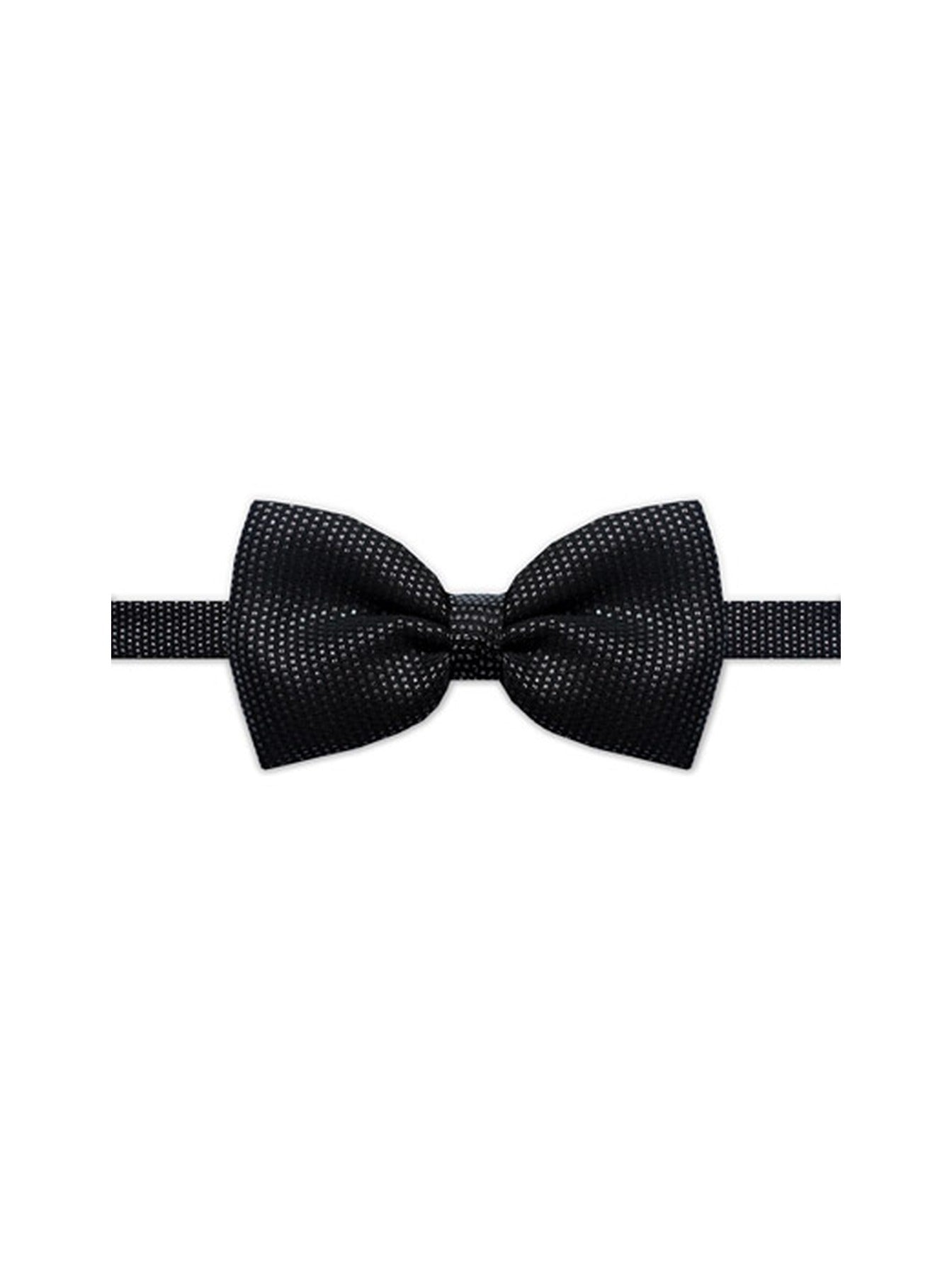 Black & Silver Bow Tie