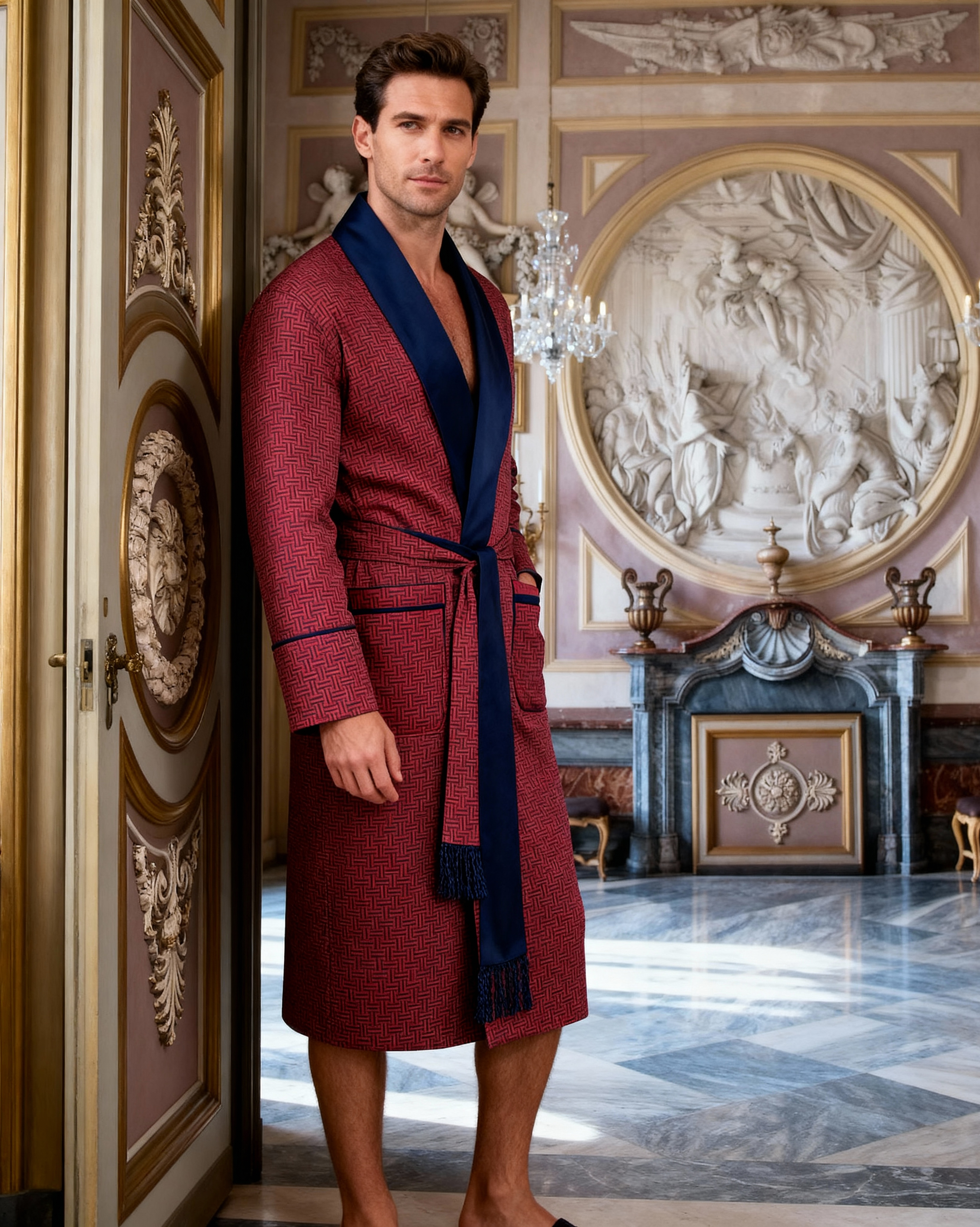 Lightweight Men's Dressing Gown - Cambridge