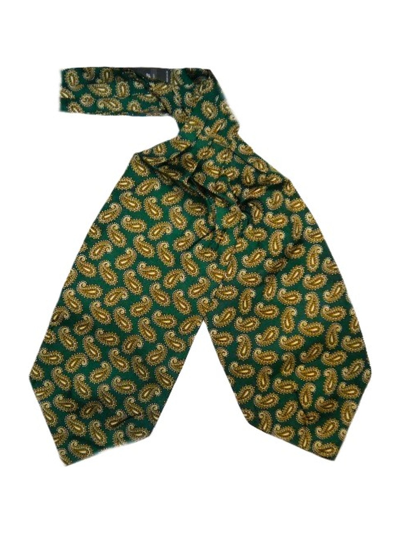 Racing Green Paisley silk cravat