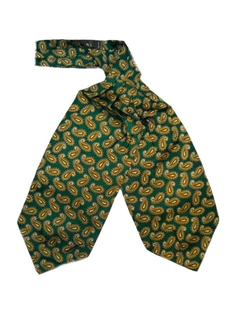 Racing Green Paisley silk cravat