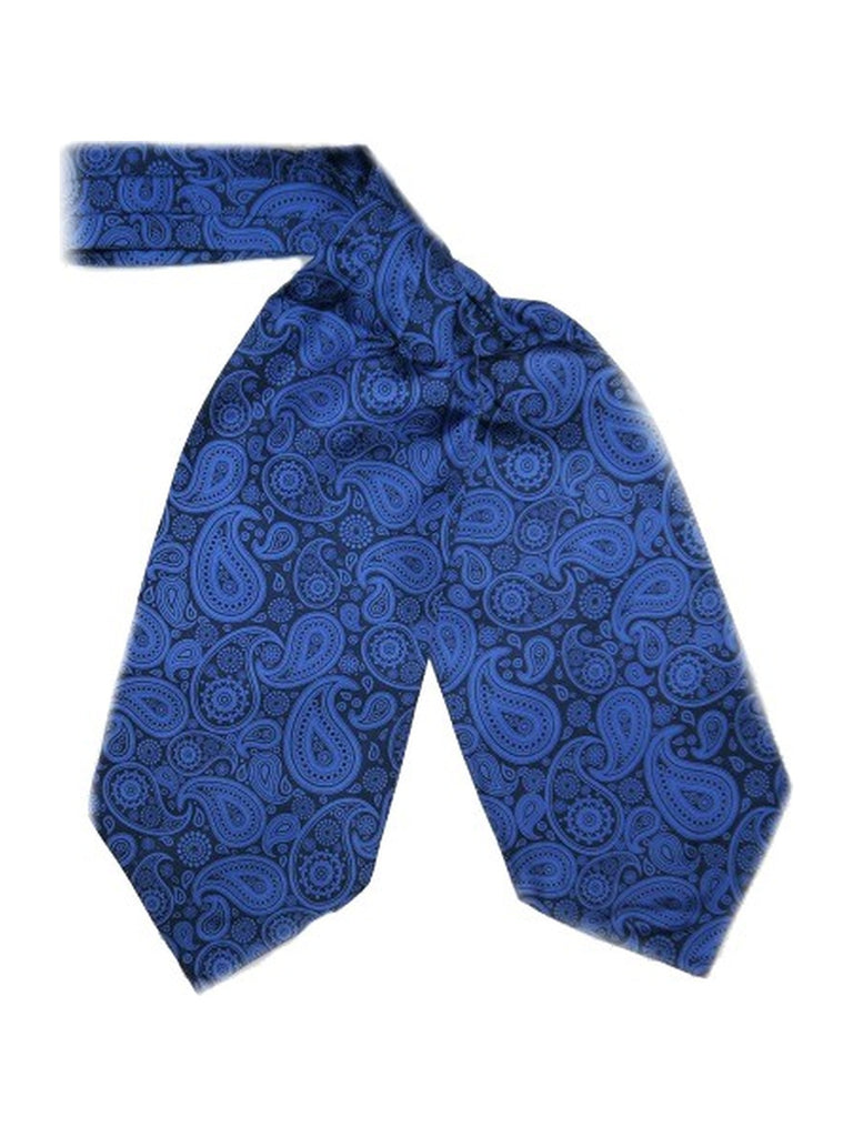Royal Blue Paisley silk cravat