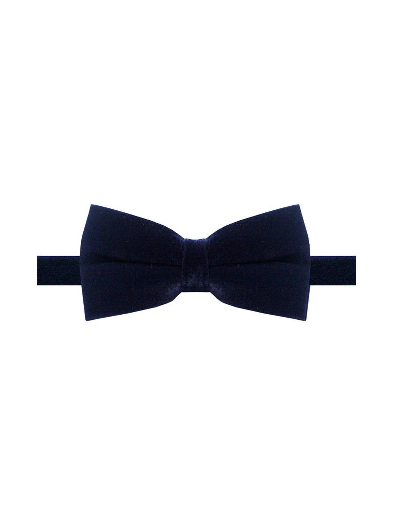 Dark Navy Velvet Bow Tie