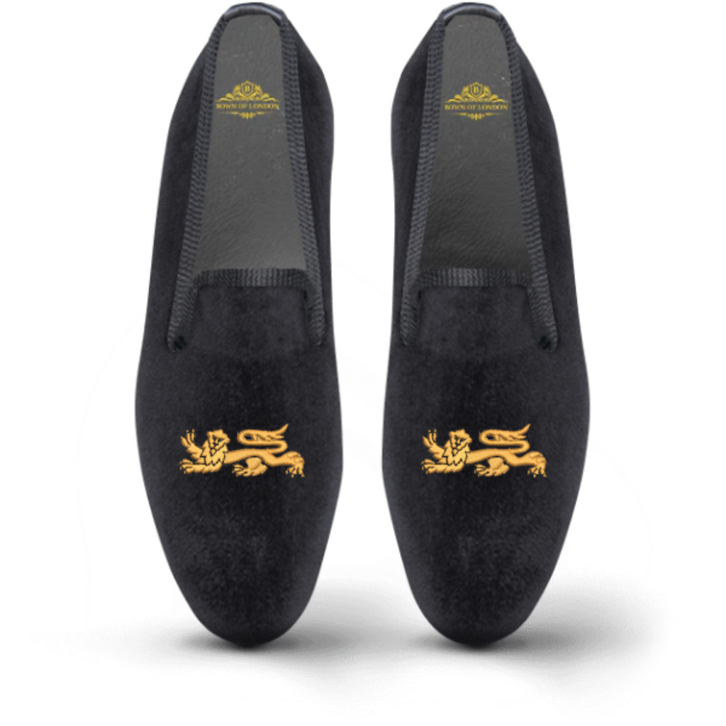 Men's Velvet Loafer/Slipper Shoe - Lionheart