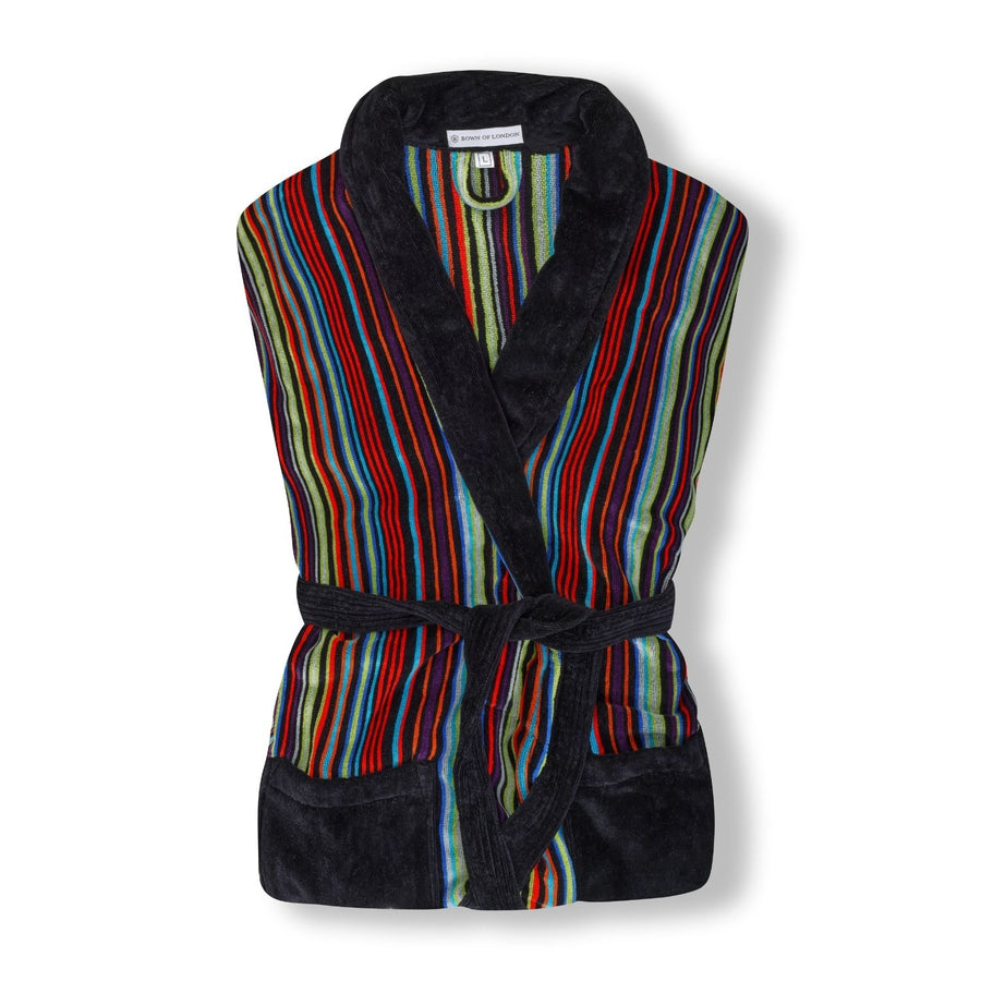 Dundee Men's Striped Dressing Gown - Folded | Bown of London