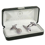 Hole in One Golf Ball & Tee Cufflinks