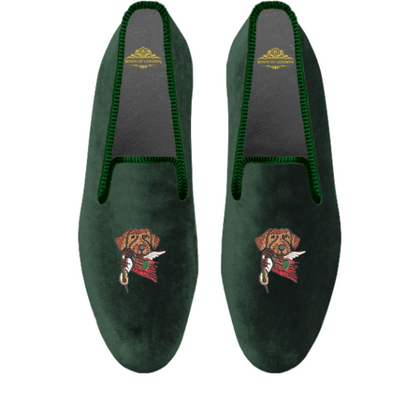 Men's Velvet Loafer/Slipper Shoe - Hunting - Bown of London