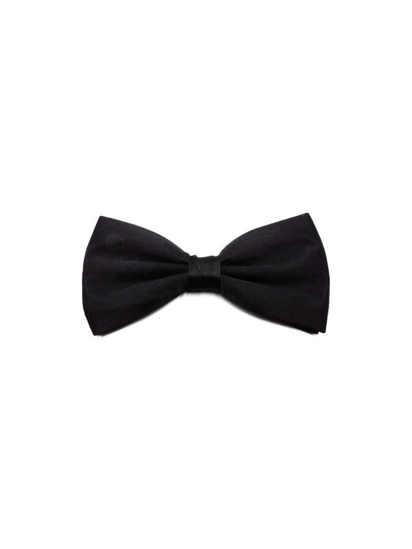 Plain Black Bow Tie