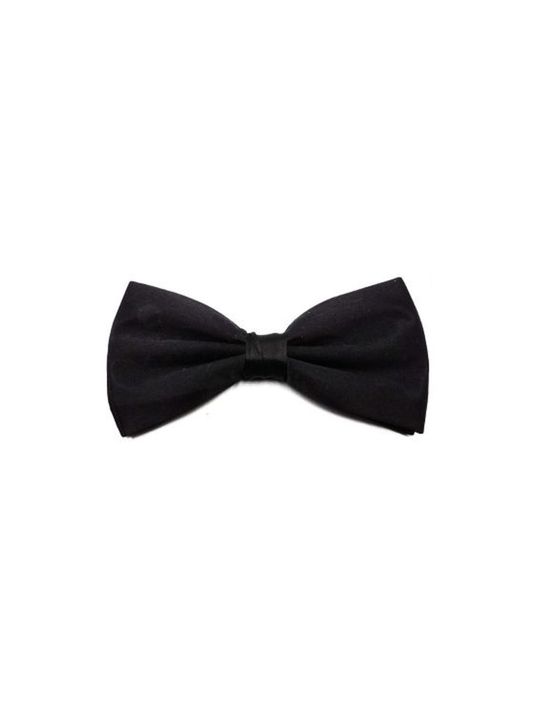 Plain Black Bow Tie