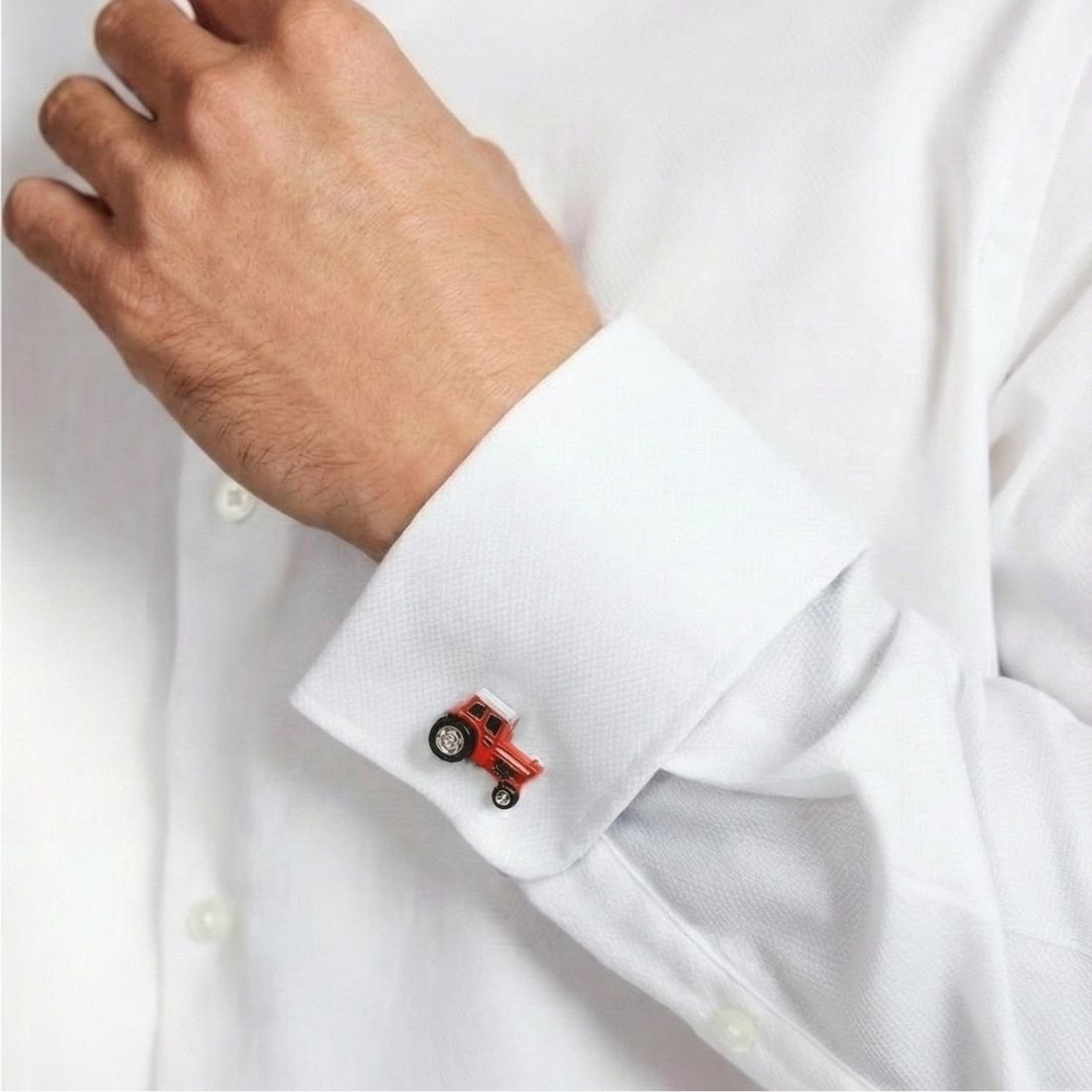 Tractor cufflinks. Bown of London.
