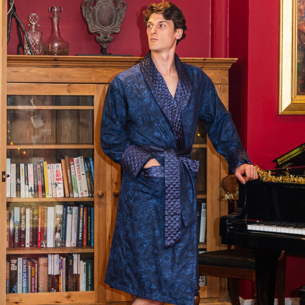 Sherlock Men's Long Smoking Jacket Main Image