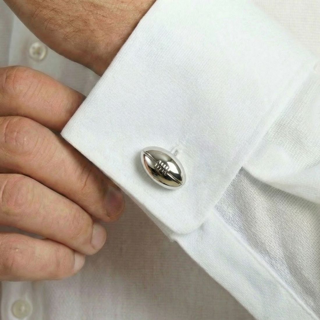 Rugby cufflinks. Bown of London.