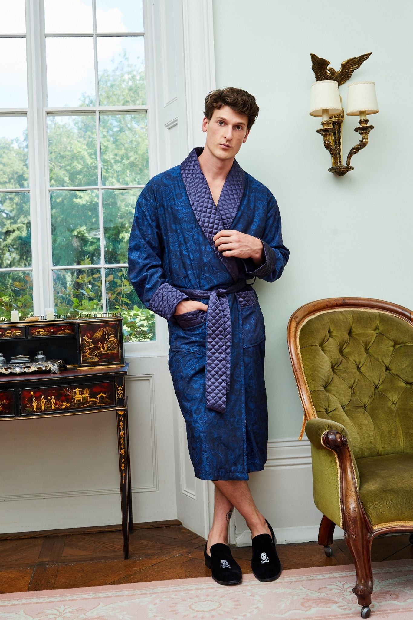 Sherlock Men's Long Smoking Jacket | Bown of London