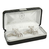 Sterling Silver Stag Cufflinks