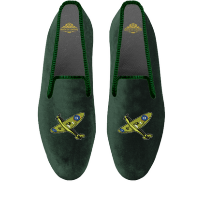 Men's Velvet Loafer/Slipper Shoe - Spitfire - Bown of London