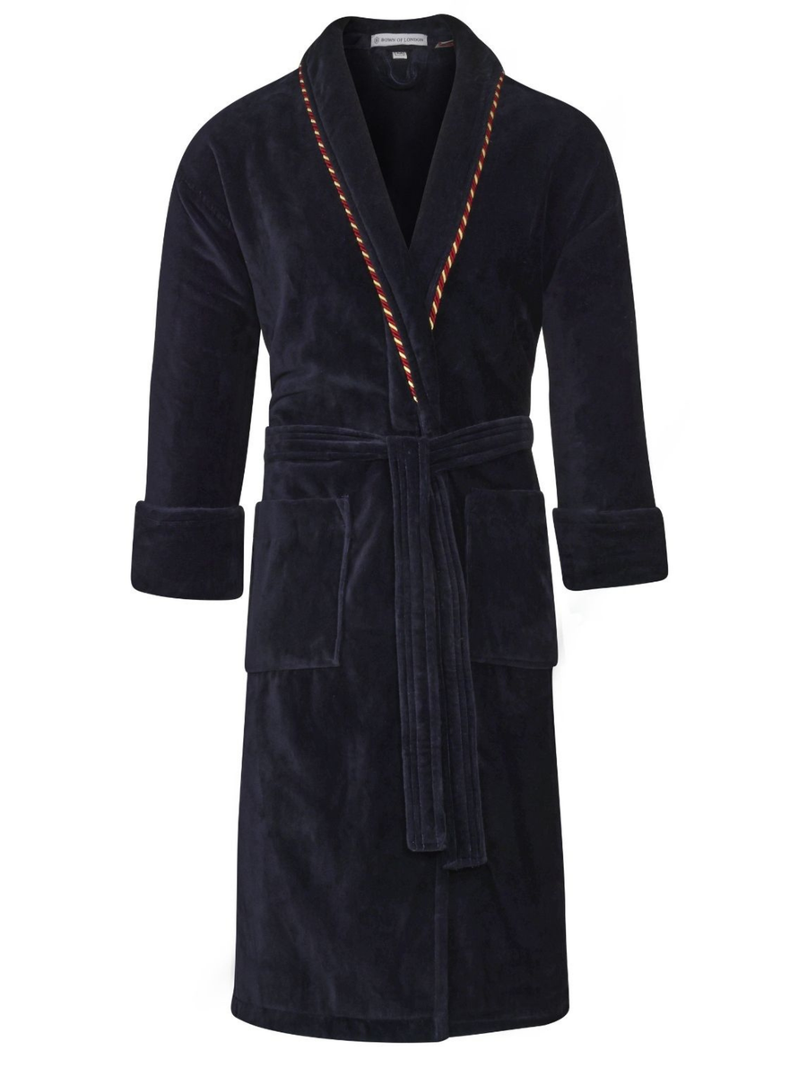 Men's Dressing Gown - Earl Navy